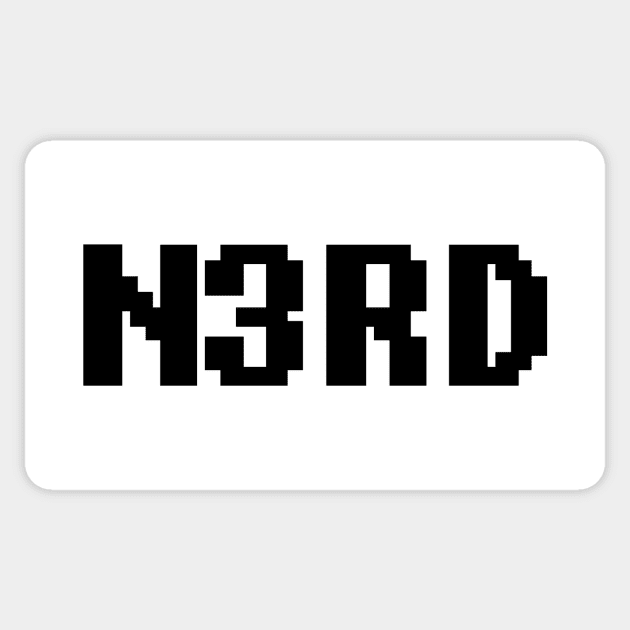 8 Bit Nerd Sticker by geeklyshirts